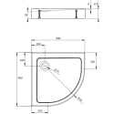 Поддон для душа Radaway Doros A Compact 90x90