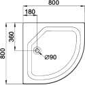 Поддон для душа Triton ПД22 80х80