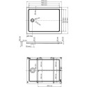 Поддон для душа Wasserkraft Amper 29Т07 120x90 см