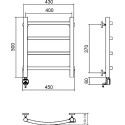 Полотенцесушитель электрический Aquanerzh Дуга L 50x40