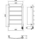 Полотенцесушитель электрический Aquanerzh Дуга R 60x40