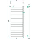 Полотенцесушитель электрический Grota Eco Classic 63x120