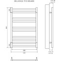 Полотенцесушитель электрический Lemark Melange П10 50x80, белый