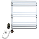 Полотенцесушитель электрический Luxrad Regular G Plus 064088 60х53 L, белый, терморегулятор selmo smart programm с пультом