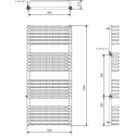 Полотенцесушитель электрический Luxrad Salto Max 063630 160х53 L, белый, терморегулятор selmo smart programm с пультом