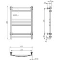 Полотенцесушитель электрический Тругор Пэк 21 80x40
