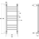 Полотенцесушитель водяной Energy Prestige 80x30