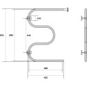 Полотенцесушитель водяной Energy Solo 60x40
