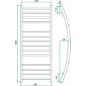 Полотенцесушитель водяной Grota Primo 48x120