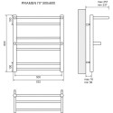 Полотенцесушитель водяной Lemark Pramen П7 50x60