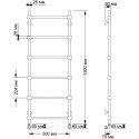 Полотенцесушитель водяной Secado Флоренция 2 50x120 (28/28)