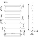 Полотенцесушитель водяной Secado Флоренция 4 50x80 (28/28)