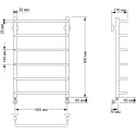 Полотенцесушитель водяной Secado Мерида 1 50x80 (32/18)