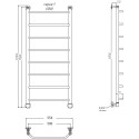 Полотенцесушитель водяной Тругор Браво НП 1 ЛЦ4 120x50