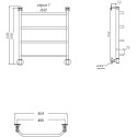 Полотенцесушитель водяной Тругор Браво НП 1 ЛЦ4 60x40