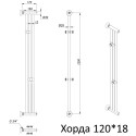 Полотенцесушитель водяной Тругор Хорда 120*18 60x60