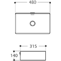 Раковина Aquanet Perfect 2-MB черная матовая