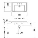 Раковина Duravit Starck 3 0304800000 85 см