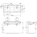 Раковина Jacob Delafon Soprano EXJ112 140 см