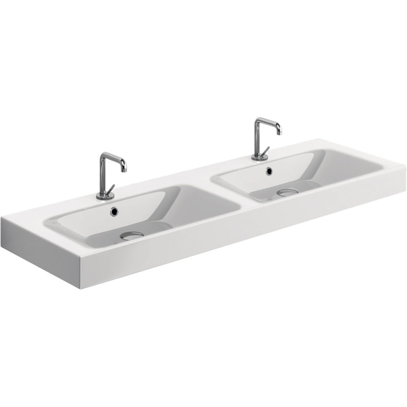 Раковина Kerasan Cento 3536 140 см, двойная