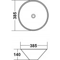 Раковина Melana 806-T4006-B6+B3 желто-красный