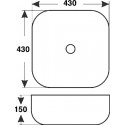 Раковина Mira MR-4343BB