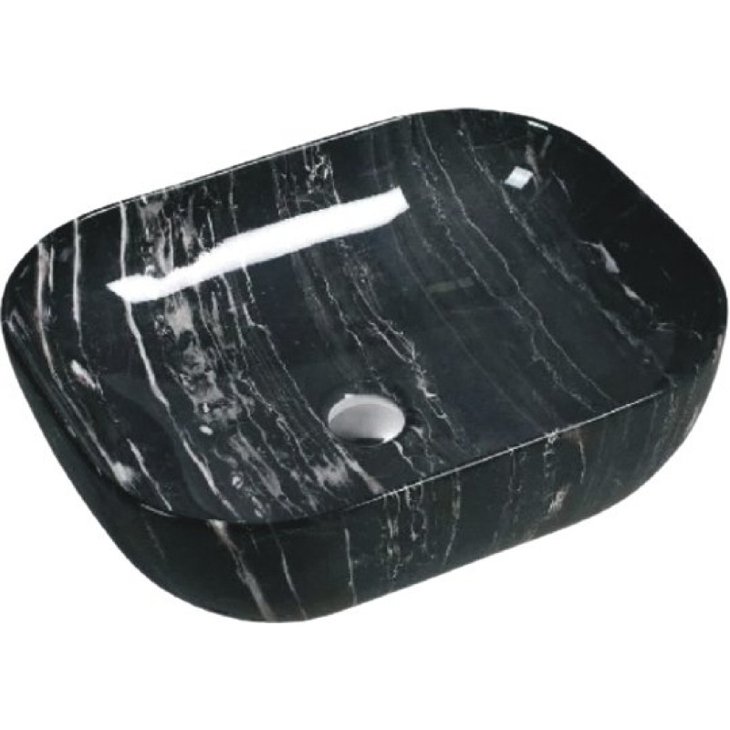 Раковина SantiLine SL-7029 черный мрамор