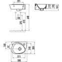 Рукомойник Creavit Cocuk CK035D с декором