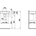 Рукомойник Laufen Pro 8.1195.1.000.104.1