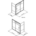 Шторка на ванну Aquanet Practic 150x80