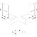 Шторка на ванну IDDIS Slide SLI5BS7i90 75х145, профиль матовый черный