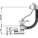 Слив-перелив AlcaPlast A501