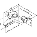 Смеситель AM.PM Gem F9010000 для ванны с душем
