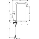 Смеситель Axor Citterio 39034340 для раковины, шлифованный чёрный хром
