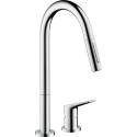 Смеситель Axor Citterio M 34822000 для кухонной мойки, хром