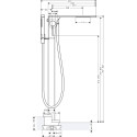Смеситель Axor Massaud 18450000 напольный