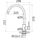 Смеситель BelBagno BB-LAM03-IN для кухонной мойки
