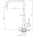 Смеситель BelBagno BB-LAM03A-IN для кухонной мойки