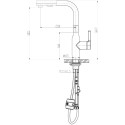 Смеситель BelBagno BB-LAM35-IN для кухонной мойки