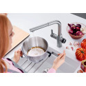Смеситель Blanco Evol-S Volume 525213 для кухонной мойки, рычаг слева