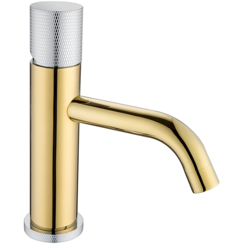 Смеситель Boheme Stick 121-GCR.2 для раковины, gold touch chrome