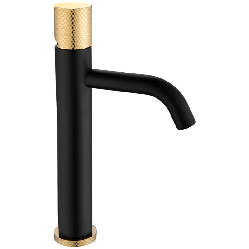 Смеситель Boheme Stick 122-BG.2 для раковины, black touch gold