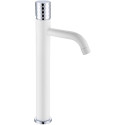 Смеситель Boheme Stick 122-WCR для раковины, white diamond chrome