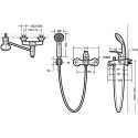 Смеситель Bravat Fit 7F6135188CP-B-RUS для ванны с душем