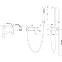 Смеситель Bravat Iceberg F676110C-B-RUS для ванны с душем