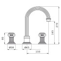 Смеситель Cezares Olimp BLS2 A 02 Sw для раковины