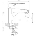 Смеситель Decoroom SO70 SO70015 для раковины, с гигиеническим душем