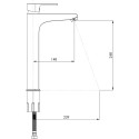 Смеситель GPD Atros MSL65 для раковины