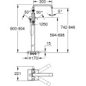 Смеситель Grohe Allure 32754002 напольный, хром
