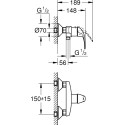 Смеситель Grohe BauCurve 23631000 для душа